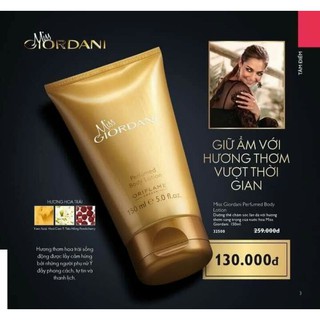 Kem dưỡng thể hương nước hoa Miss Giordani
