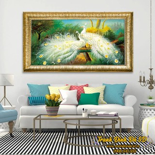 TRANH ĐÍNH ĐÁ CÔNG 85x55CM