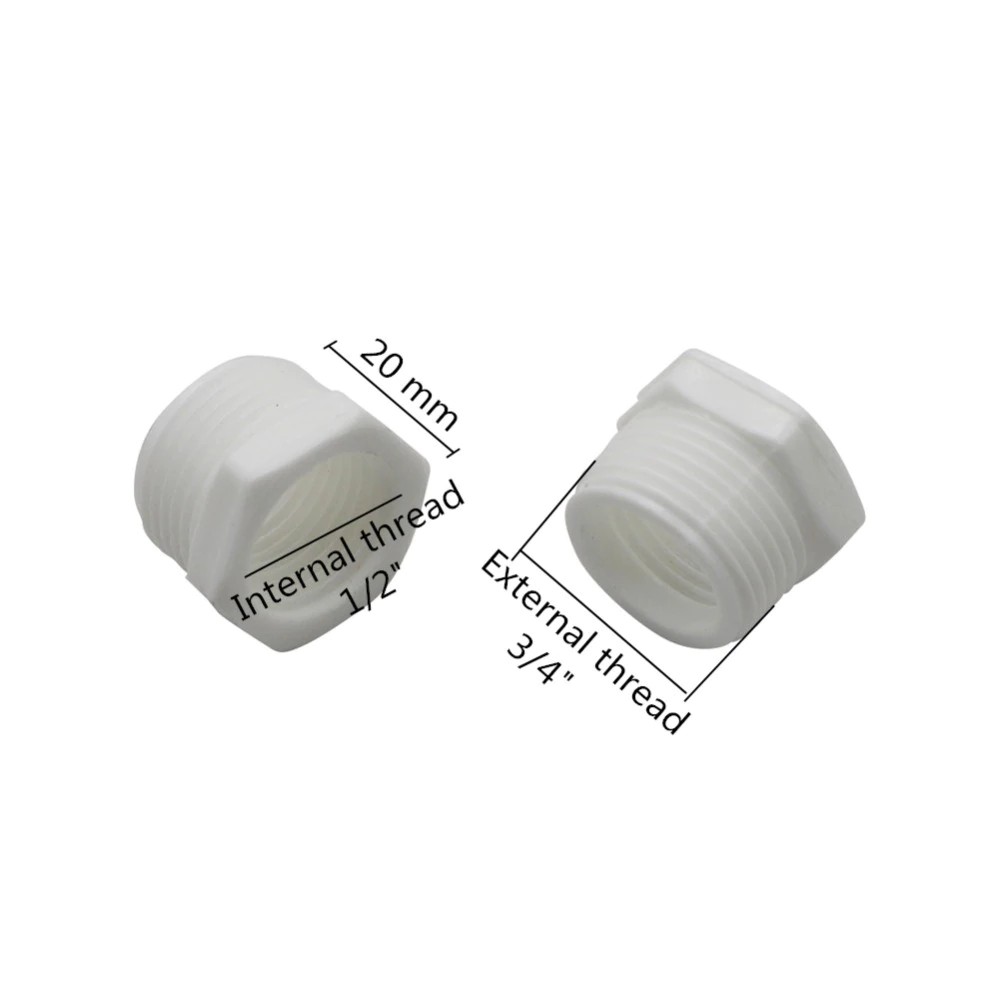 Nhựa 1/2 "chủ đề nữ đến 3/4" chủ đề nam đầu nối nước trong vườn bộ chuyển đổi chủ đề bspt bộ chuyển đổi chủ đề thủy lợi dụng cụ thủy sinh 1pc