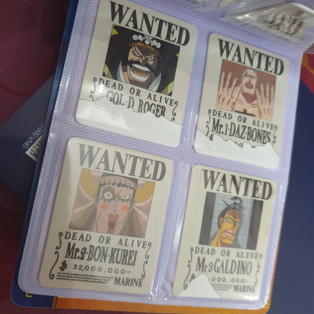 COMBO Trọn Bộ 80 Thẻ TOONIES One Piece WANTED Nguyên Bản