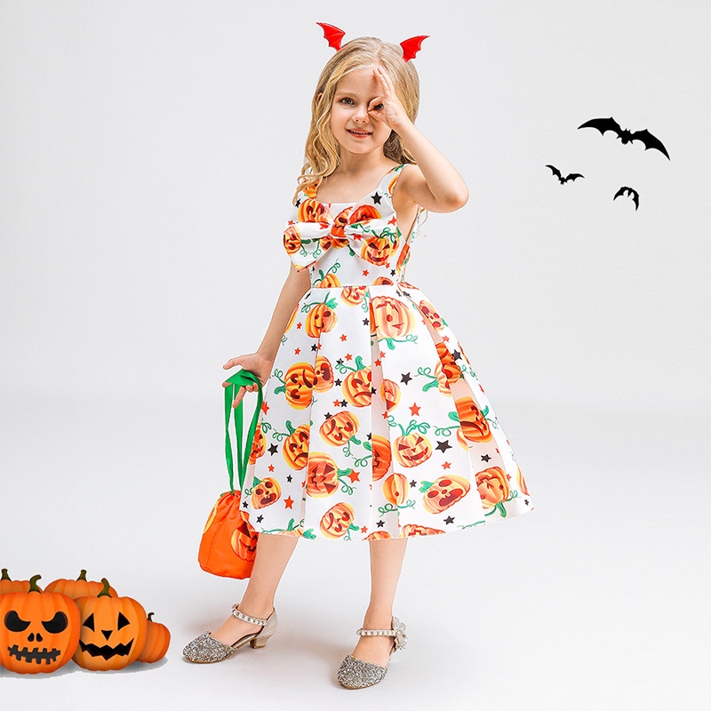 Đầm Hóa Trang Halloween Nhân Vật AKKU Xinh Xắn Cho Bé Gái