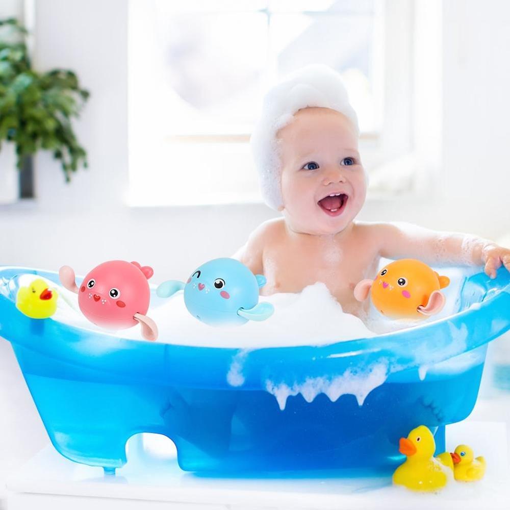 Đồ chơi nhà tắm cho bé Thú bơi dưới nước chạy dây cót không cần pin