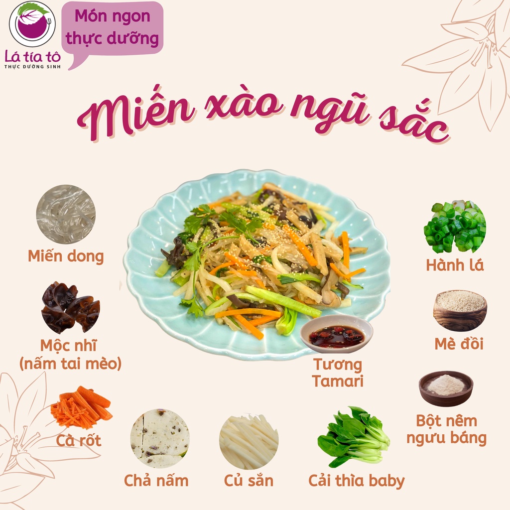 MIẾN DONG PHIA ĐÉN KHÔ 500gr - LÁ TÍA TÔ