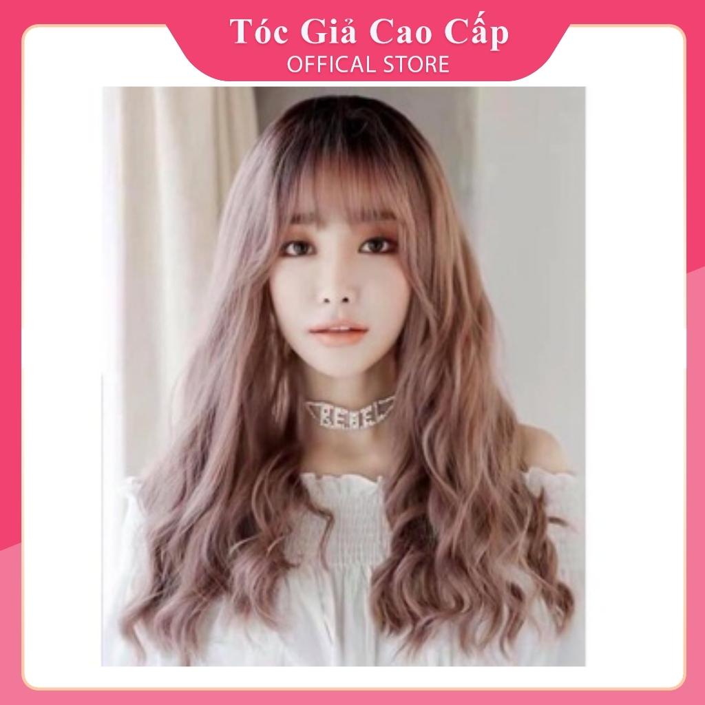 Tóc giả cả đầu xù lửng màu hồng ❤️FREESHIP❤️ tóc cả đầu xù lửng - 8184