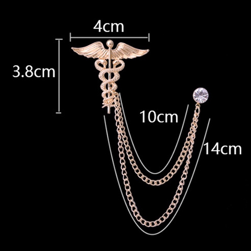 Ghim cài áo trang trí hình rắn kiểu dáng thời trang dành cho nam