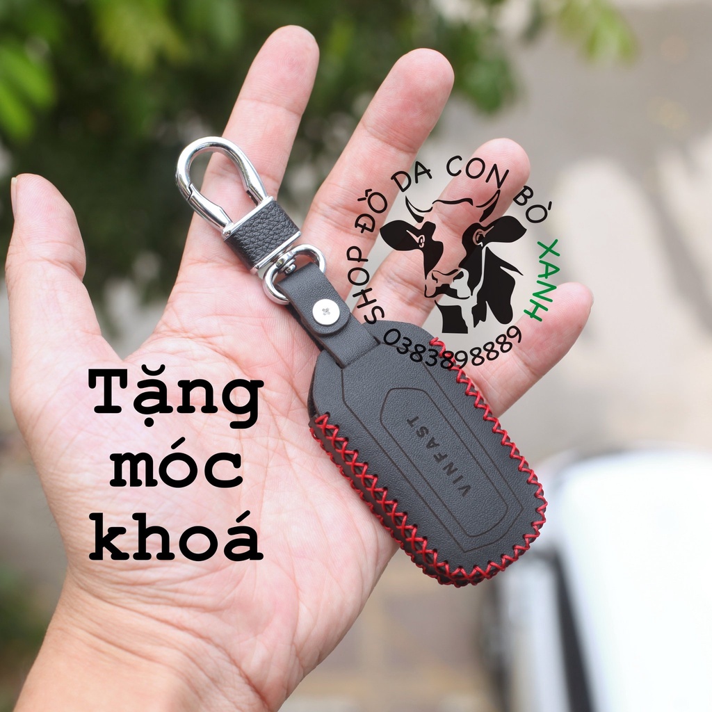 Bao da chìa khoá Xe điện Vinfast VENTO handmade da thật