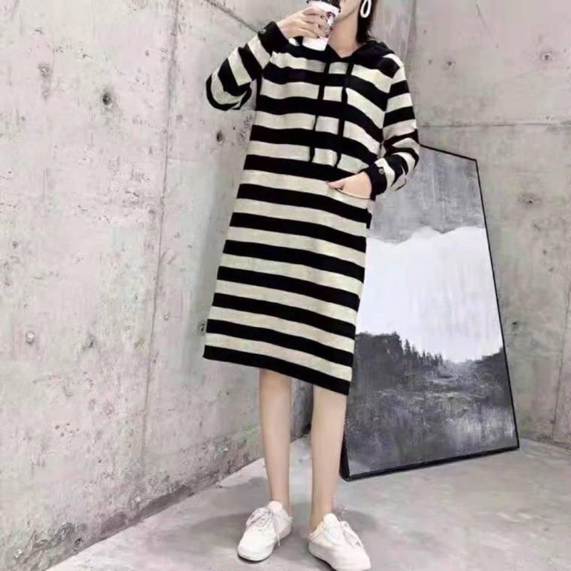 Đầm Len Maxi Mũ