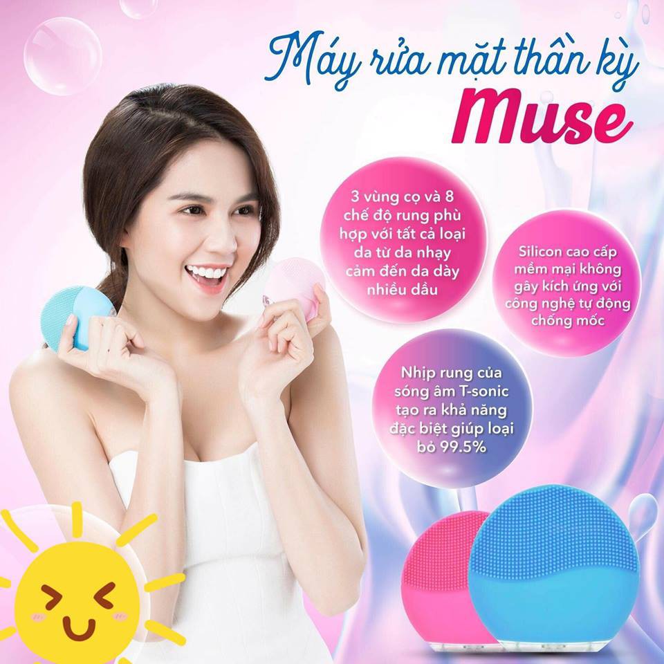 Máy rửa mặt FOREO LUNA MINI 2 , Massage Da Silicon - Công Nghệ T-sonic- Làm Sạch Tẩy Trang Thu Nhỏ Lỗ Chân Lông Phù