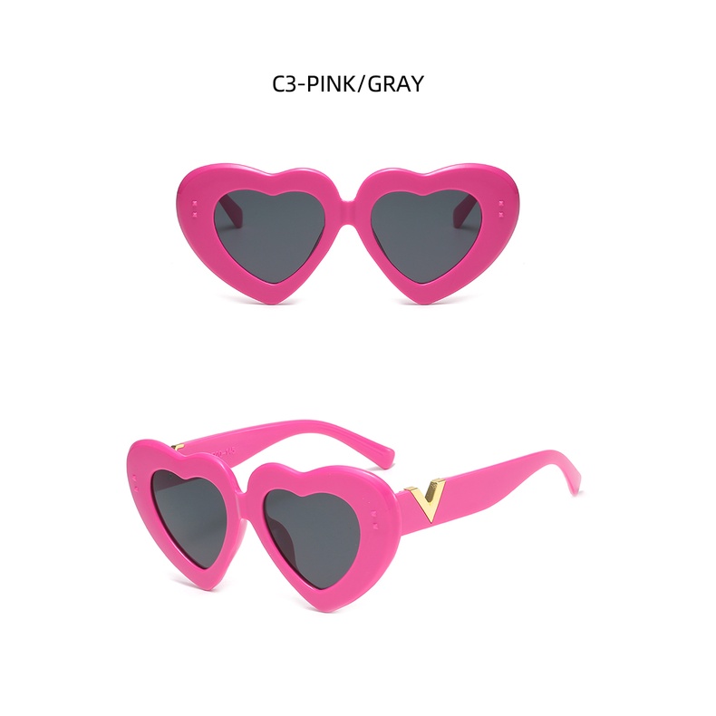 Kính Mát Gọng Hình Trái Tim Thời Trang 2022 Phong Cách Âu Mỹ