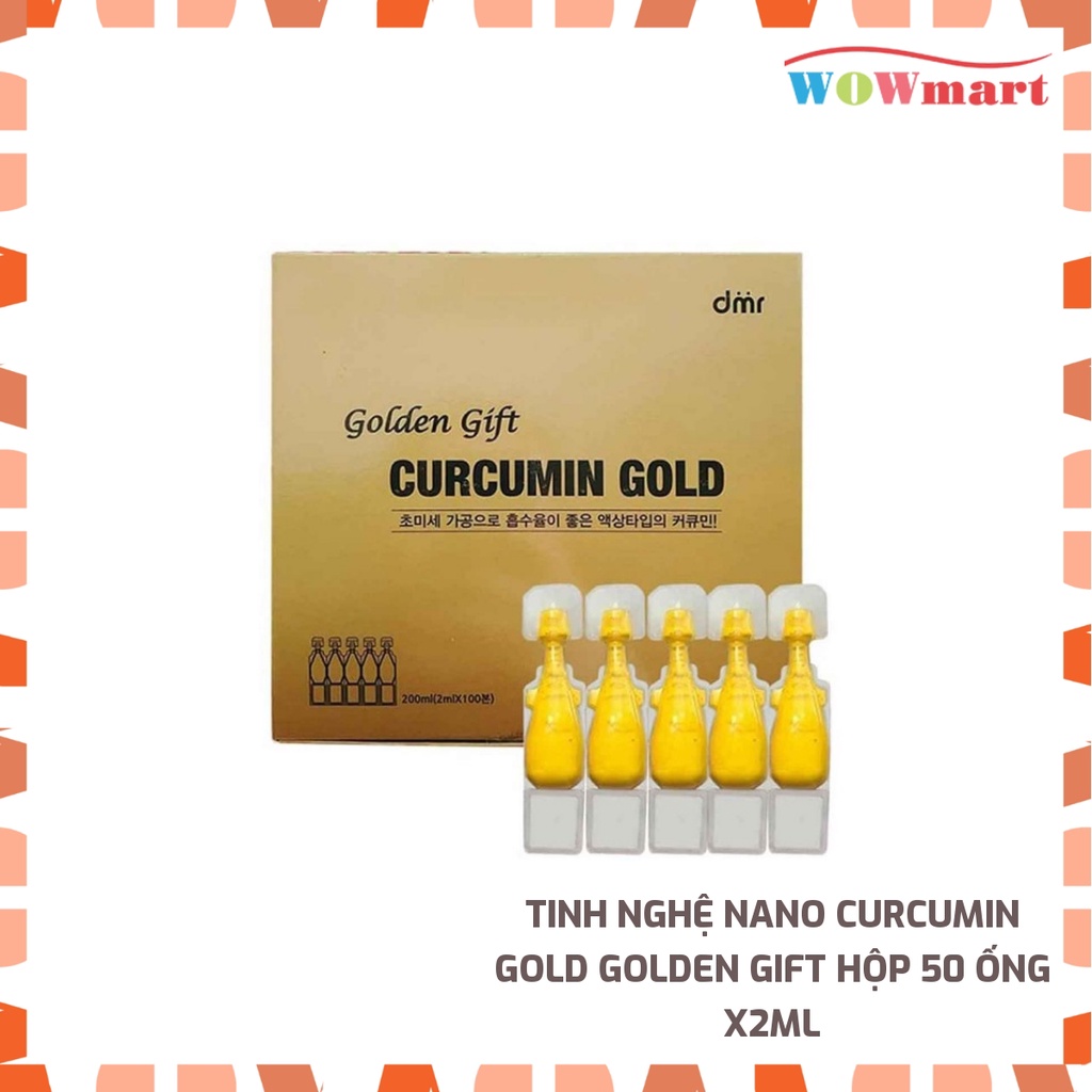 Tinh nghệ Nano Curcumin Gold Golden Gift Hộp 50 ống x2ml
