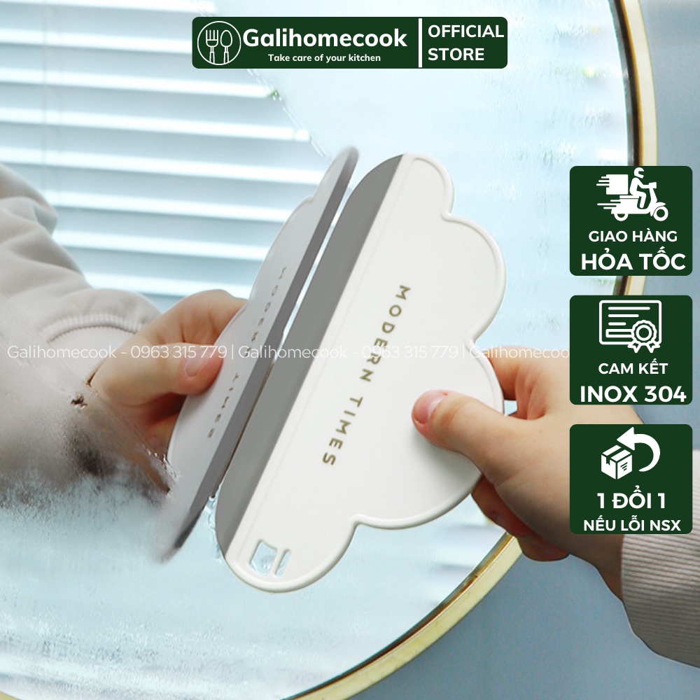 Dụng cụ gạt nước, Gạt nước Silicone, Cây gạt nước kính - bồn rửa bát - kệ nhà tắm nhỏ gọn tiện lợi | Galihomecook