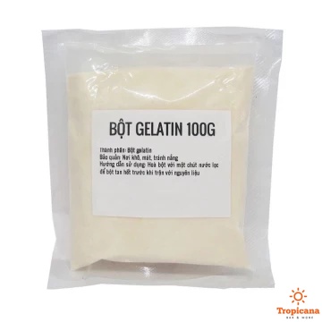 Bột Gelatin Bỉ - Túi 100g