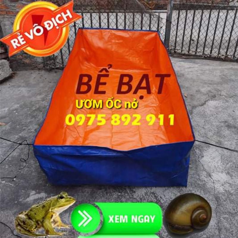 BỂ BẠT 6M VUÔNG NUÔI LƯƠN - LOẠI 3X2X0,5