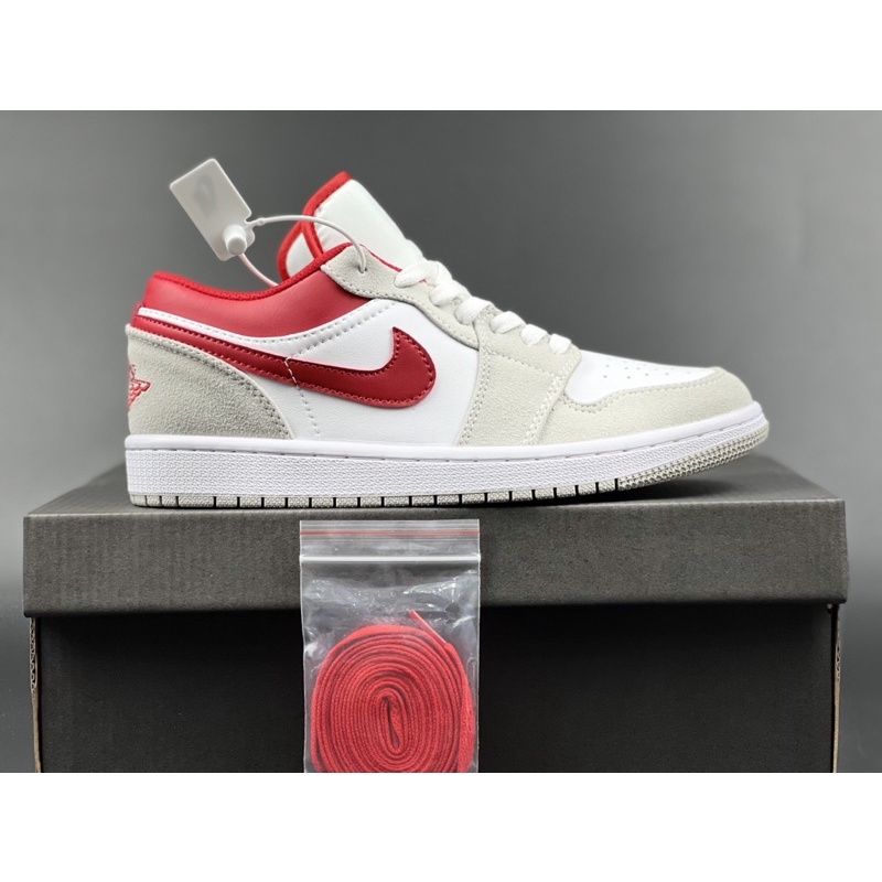 Giày thể thao nam nữ Jordan xám đỏ mẫu mới hot nhất 2022 - J210