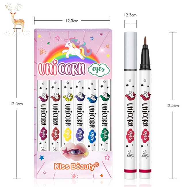 (Hàng Mới Về) Bút Kẻ Mắt Nước Tông Lì Khô Nhanh Chống Nước 6 Màu Tùy Chọn | BigBuy360 - bigbuy360.vn