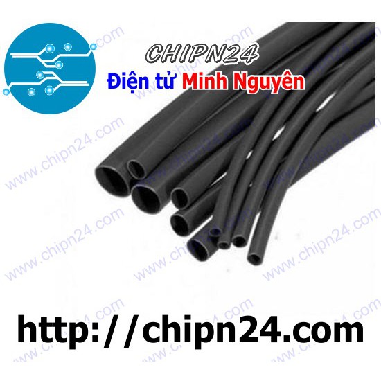 [5 MÉT] Dây co nhiệt 1.5mm ĐEN (D1.5-HST)