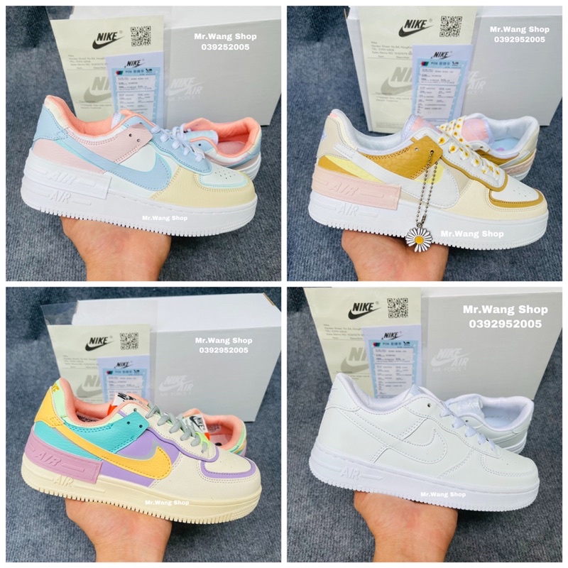 Giày Thể Thao Nam Nữ, Giày_Nike AF1 Air Force 1 Hàng Đẹp Full Box Bill Lọ tẩy