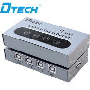 Bộ chia sẻ máy in tự động 4 cổng USB 2.0 Dtech DT-8341