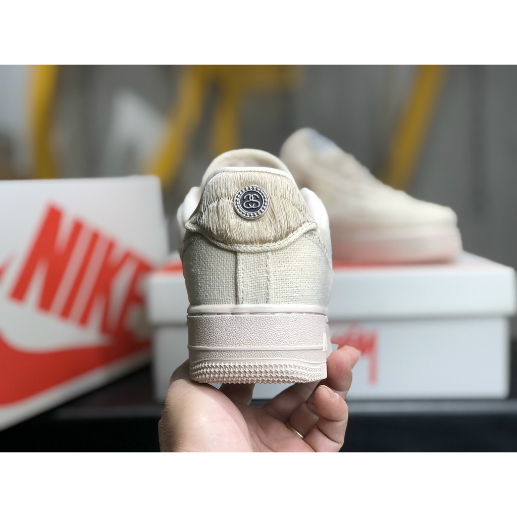 Giày Thể Thao Nữ Nam Af1 Low Stussy Fossil Chất Liệu Vải Cao Cấp Fullbox, Giày Sneaker Nam Nữ Af1 cổ thấp | BigBuy360 - bigbuy360.vn