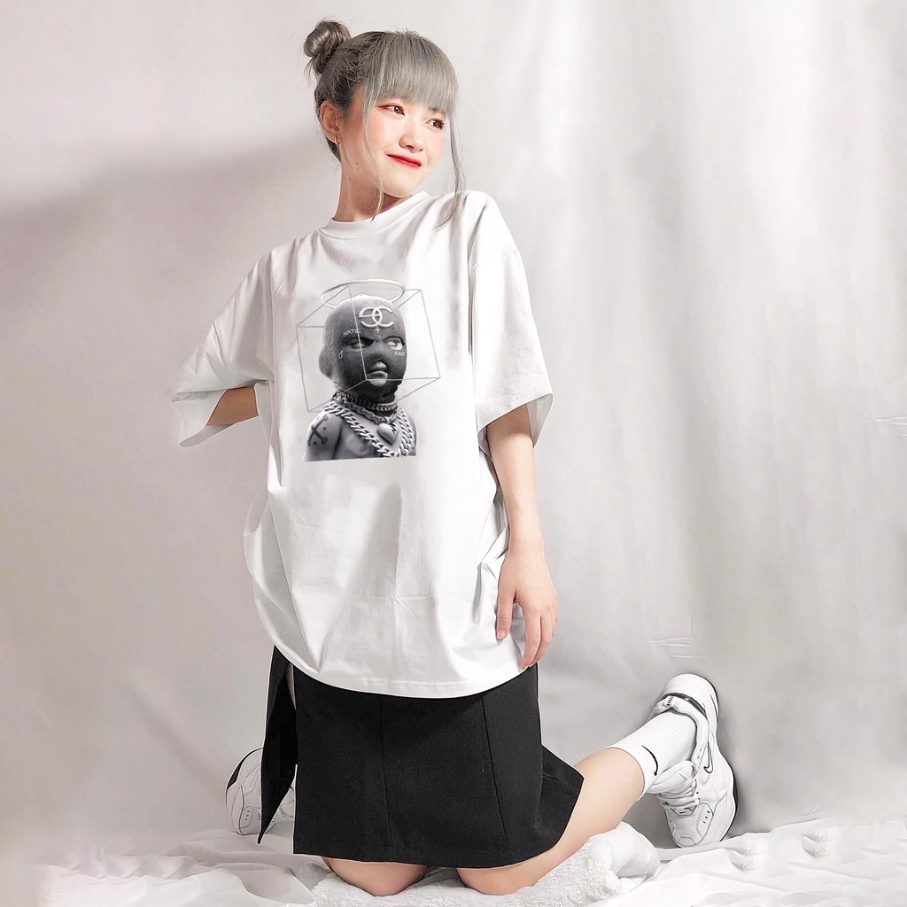 Áo thun nam nữ form rộng Unisex Angle Boy , áo phông nam nữ tay lỡ vải cotton - GW Shop