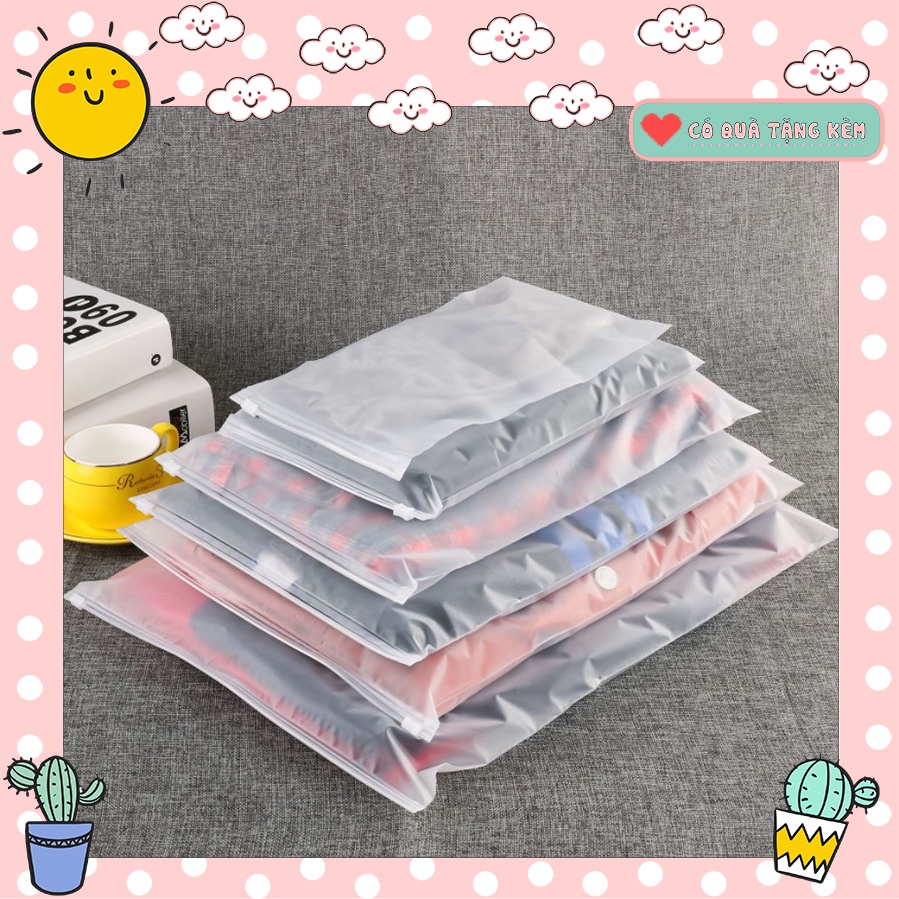 TÚI ZIP LỤA MỜ KHOÁ KÉO ĐỰNG ĐỒ CAO CẤP