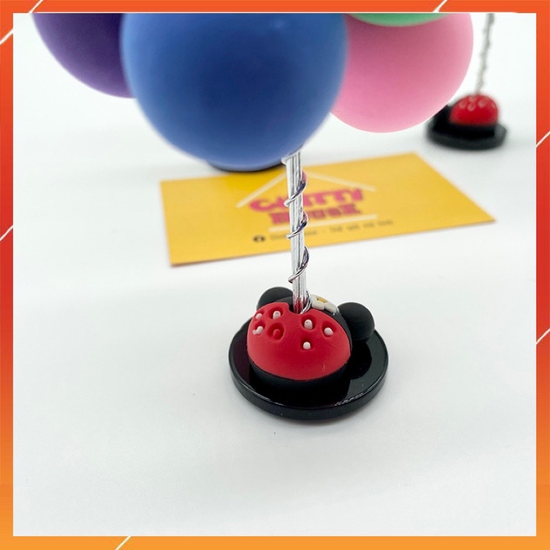 Bóng bay tỏ tình trang trí xe ô tô dễ thương bóng đất sét mềm màu phim hoạt hình trang trí ô tô trang trí taplo