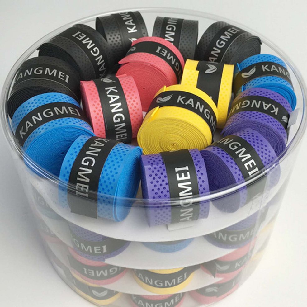 Băng Quấn Cán Vợt Tennis Bằng Da Pu Co Giãn Chống Trượt Thấm Hút Mồ Hôi