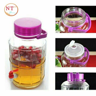 Bình ngâm rượu thủy tinh quai xách 16 lít