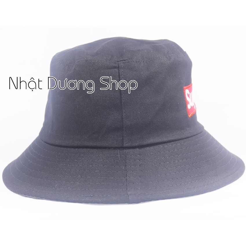 Nón tai bèo Bucket màu đen thích hợp cho mọi lứa tuổi và tuổi teen chất liệu cotton thoáng mát