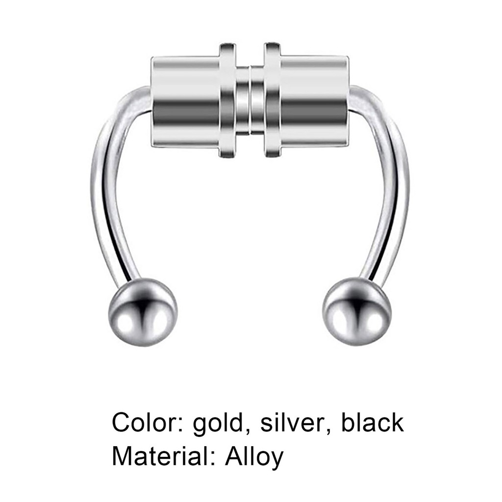 Khuyên Mũi Nam Châm Chất Liệu Hợp Kim