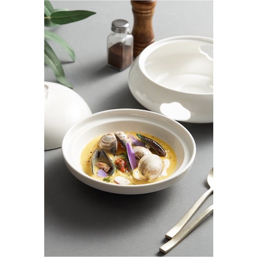 Set nồi gốm sứ hầm các món soup kiểu phương Tây cho nhà hàng, khách sạn
