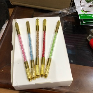 CÁN KHẮC HẠT ĐÁ 2 đầu mạ vàng