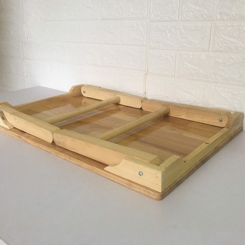 Bàn học làm việc bằng gỗ -Bàn chân thang gấp gọn đa năng tiện ích giá rẻ chất liệu gỗ cao su chắc chắn bền đẹp