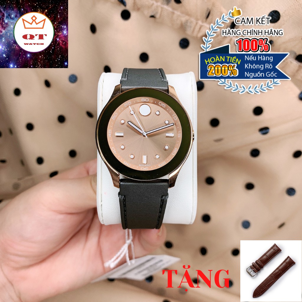 Đồng Hồ Nữ MOVADO Bold Rose Gold Dial Ladies Silicone 3600458 Chính Hãng Tặng Dây Da Cao Cấp