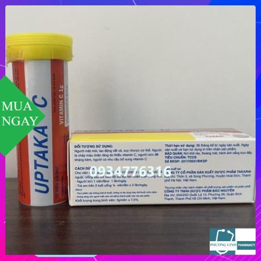 C sủi Vitamin C 1000mg hỗ trợ tăng cường sức đề kháng – Tuýp 10 viên