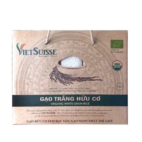 Gạo trắng hữu cơ VietSuisse 5kg