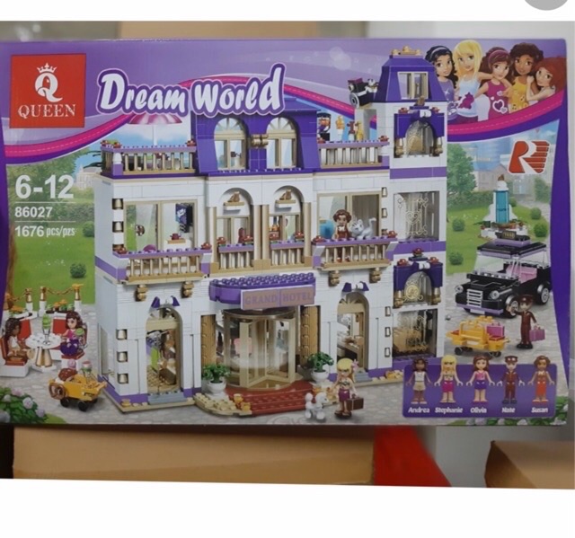 Đồ chơi lego Friend xếp hình khách sạn Grand Hotel 1585 pcs