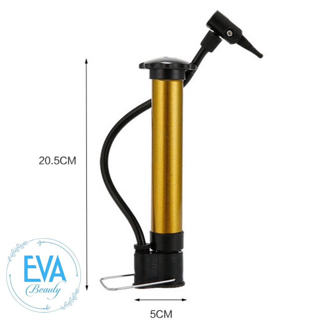 Bơm Tay Mini Cho Xe Đạp Xe Máy Loại Ống Thép Tỉnh Điện/Ống Bơm Mini Bơm Banh Bơm Bóng Tiện Lợi M863