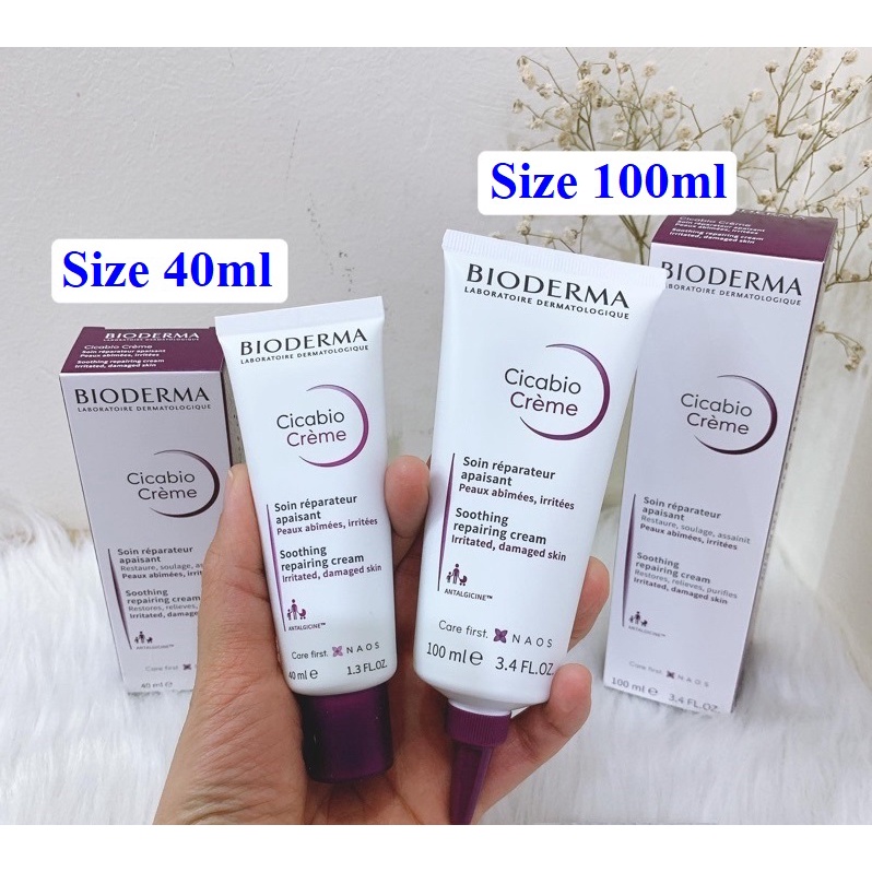 Kem dưỡng phục hồi da Bioderma Cicabio Creme 40ml - 100ml