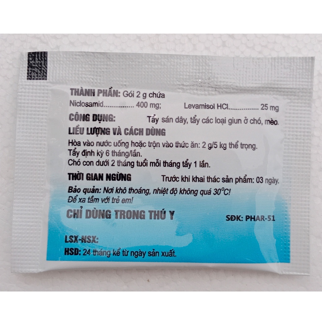 Pharcado gói 2g Chuyên dùng cho chó mèo