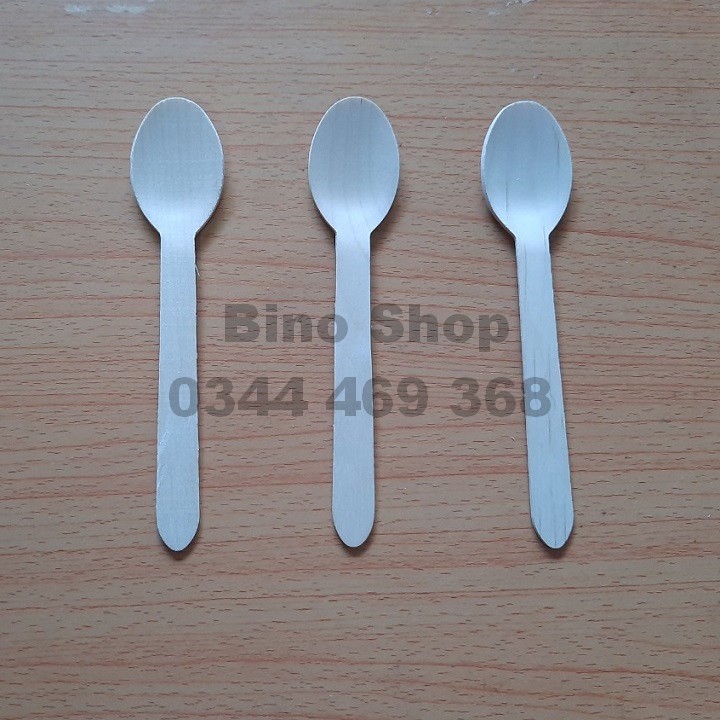 Set 50 Muỗng Gỗ Dùng Một Lần - Thân Thiện Môi Trường