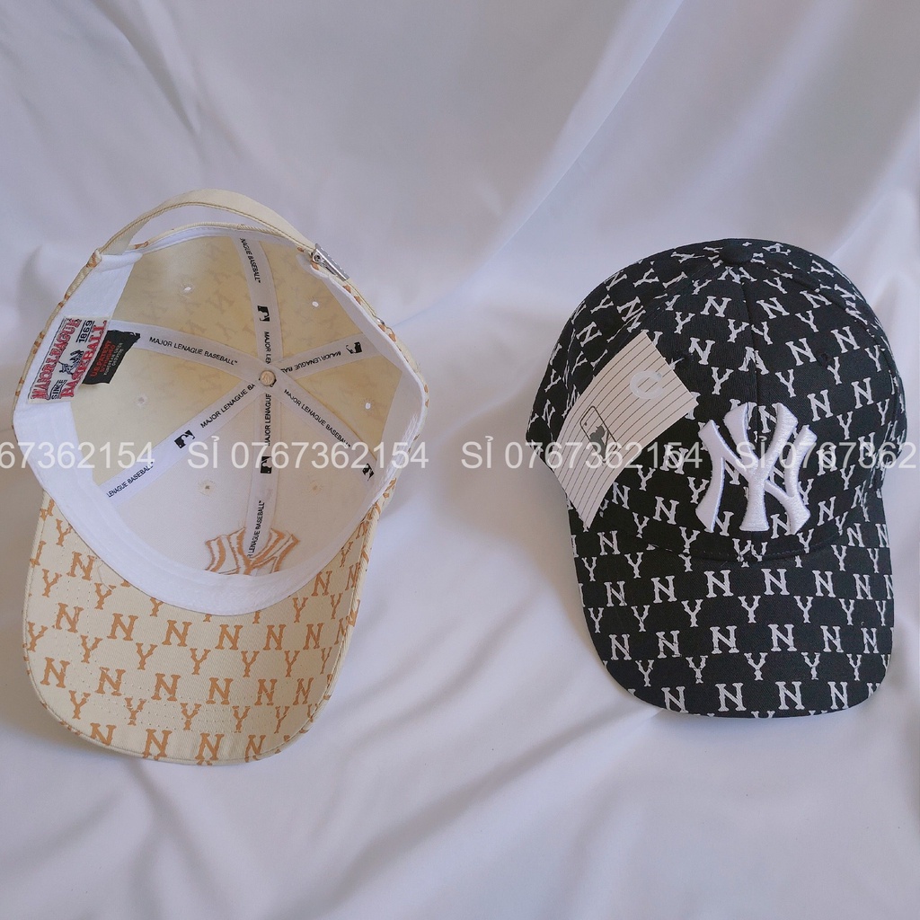 Nón Lưỡi Trai Nam Nữ Thể Thao Thêu Chữ N,yY Cotton + In Thời Trang Ulzzang
