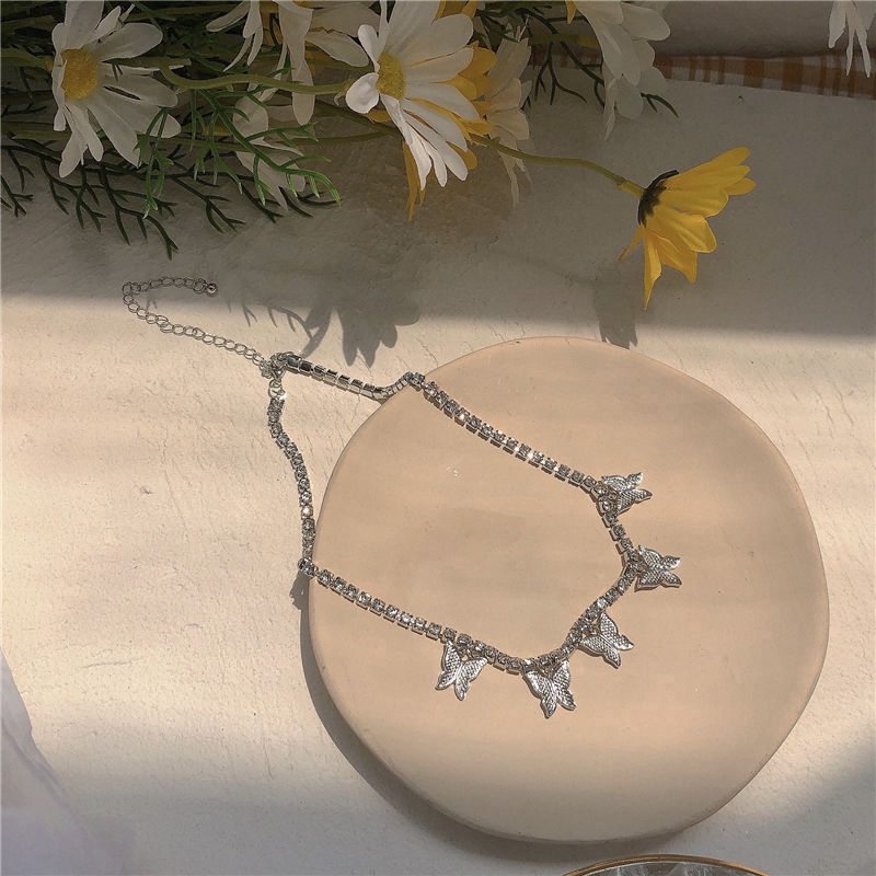 Vòng Cổ Đính Đá Lấp Lánh Sang Trọng Cho Nữ