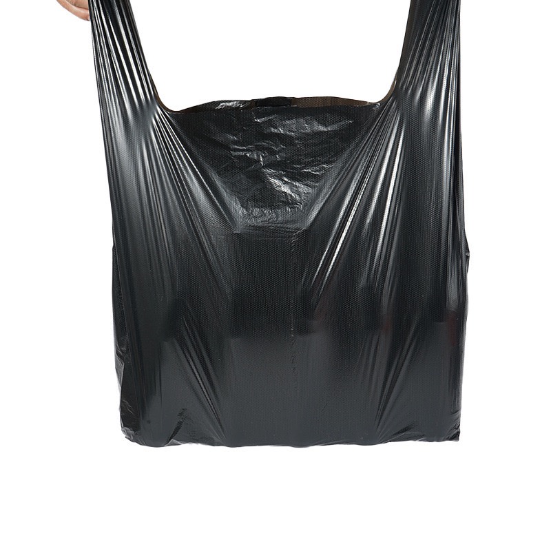 1kg Túi nilon đen gói hàng loại đẹp, túi bóng đen đựng rác