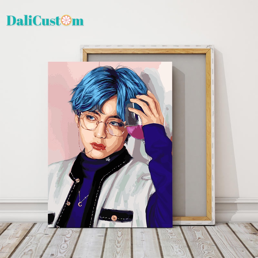 Tranh Tô Màu Số Hóa V BTS 3 Mẫu Cực Hot 36 Màu
