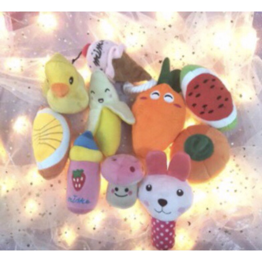 Đồ chơi cho thú cưng, chó, mèo, đồ chơi nhồi bông phát ra âm thanh kích thích thú cưng- Pika Petshop