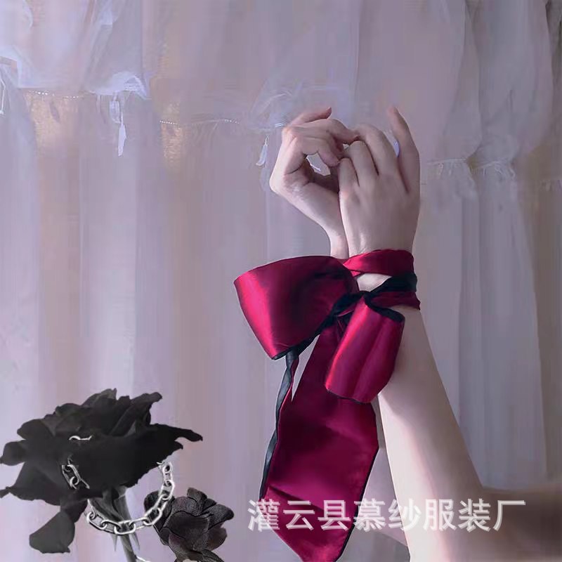 Băng Đô Lụa Bịt Mắt 2 Lớp Đỏ Đen Mặt Nạ Cosplay Sexy Phụ Kiện Phòng Ngủ Quyến Rũ