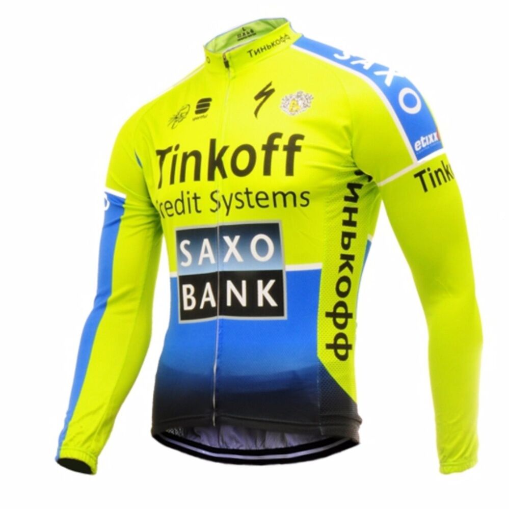Áo Thun Đua Xe Đạp Dài Tay 2022 Tinkoff Saxo