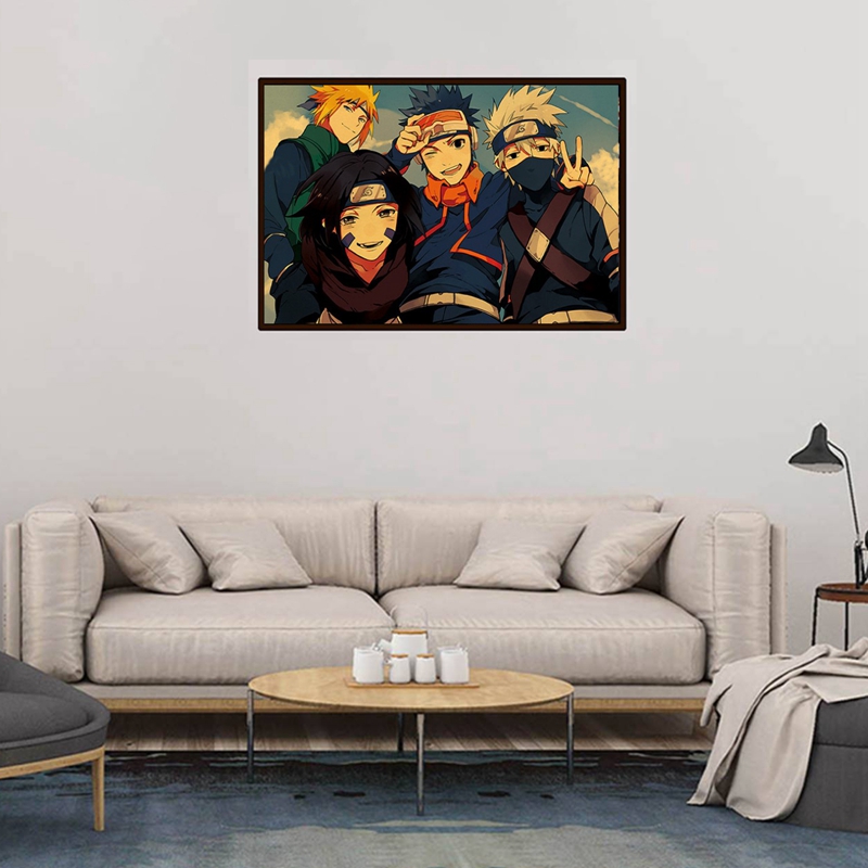 Tranh treo tường trang trí hình nhân vật hoạt hình Naruto