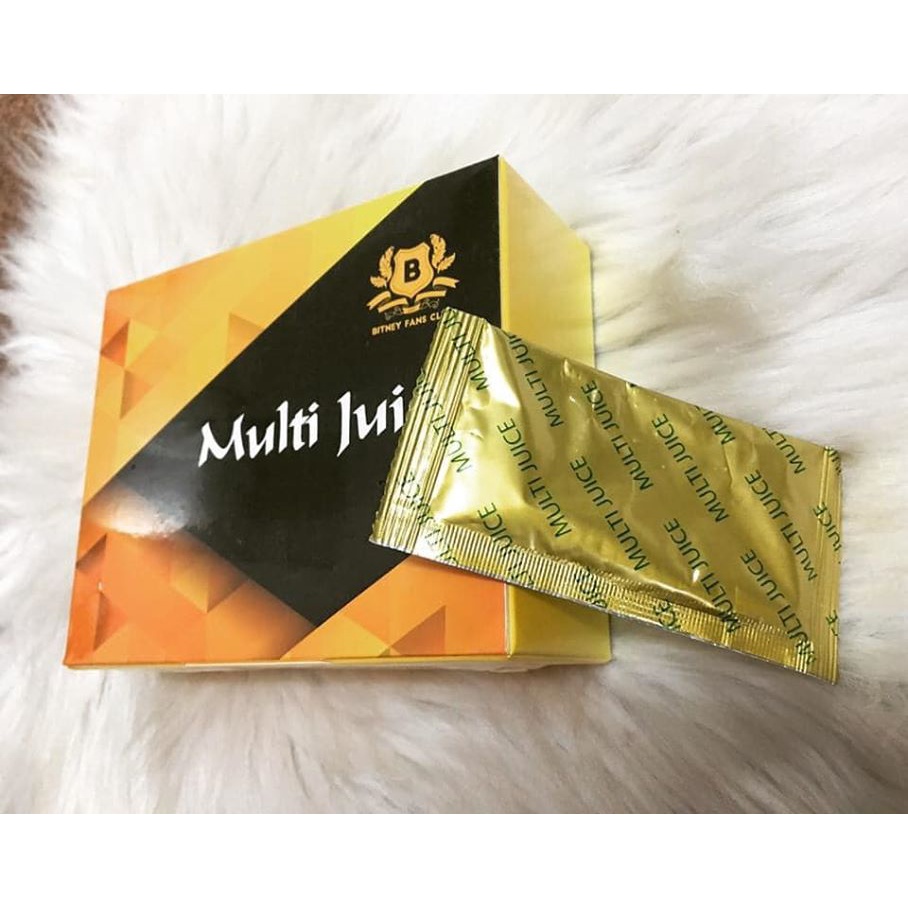Nước Trái Cây Hỗn Hợp Multi Juice Cải Thiện Sức Khỏe Nam Nữ Hộp 10 Gói (586K Khi Mua Từ 6 Hộp)